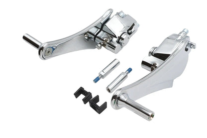 V-Twin Adjustable Auxiliary Passenger Footpeg Mount Set for Harley Davidson FLT Models by V-Twin