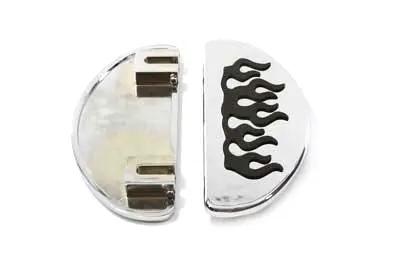 Wyatt Gatling Driver Footboard Set with Flame Design for Harley Davidson FLT (Part #8421) by Wyatt Gatling