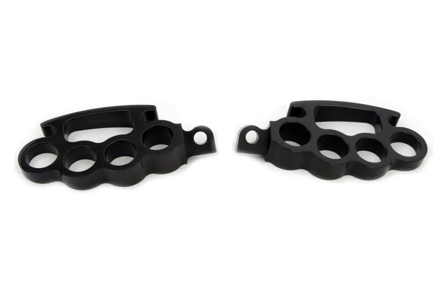 Wyatt Gatling Black Knuckle Footpeg Set - Part Number 77099B by Wyatt Gatling