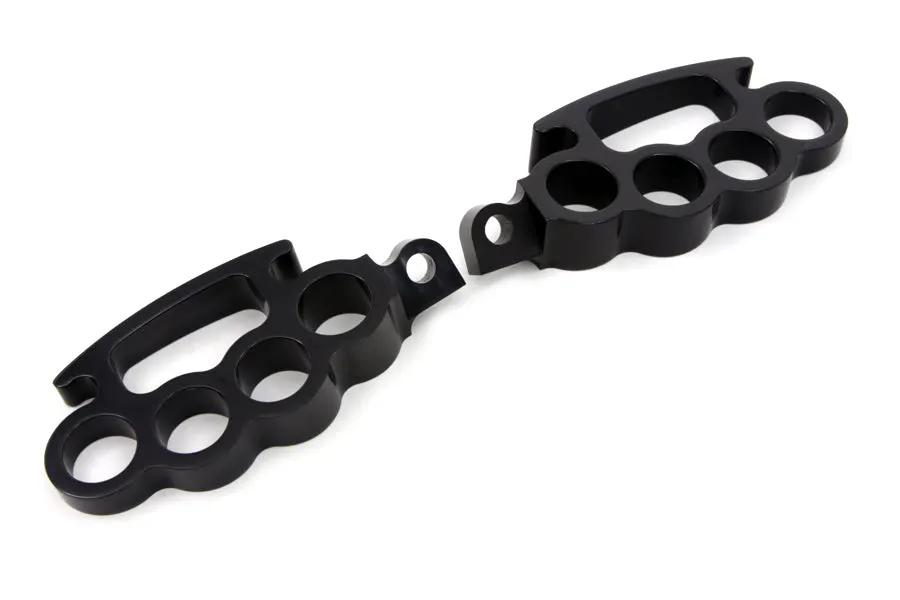 Wyatt Gatling Black Knuckle Footpeg Set - Part Number 77099B by Wyatt Gatling