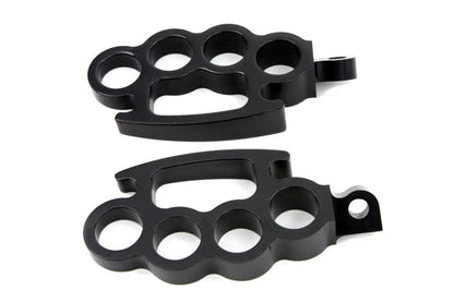 Wyatt Gatling Black Knuckle Footpeg Set - Part Number 77099B by Wyatt Gatling