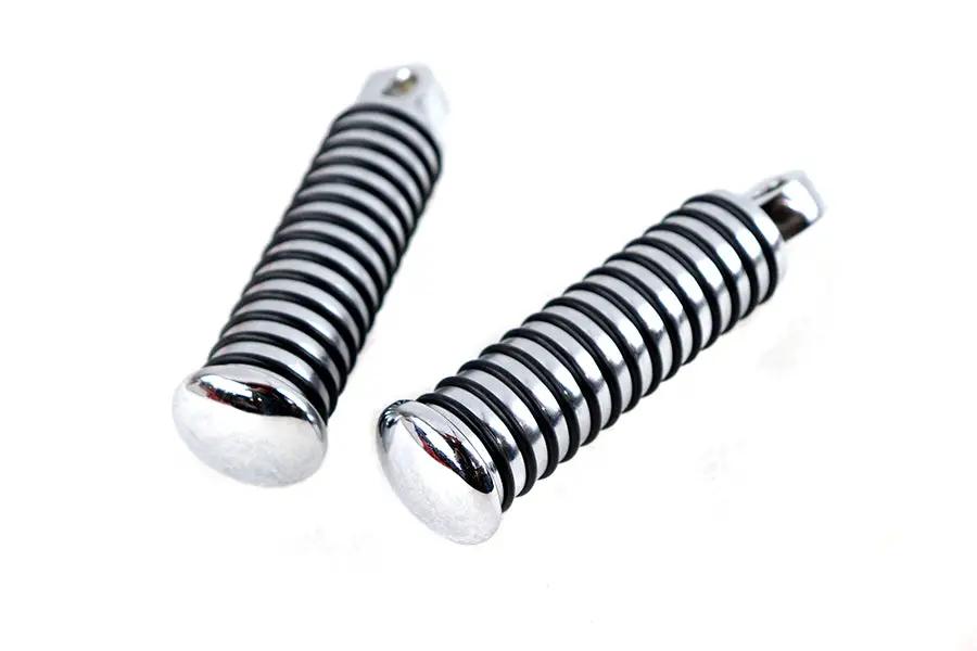 Wyatt Gatling O-Ring Style Footpeg Set Chrome - Part #16211B by Wyatt Gatling