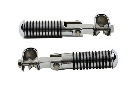 V-Twin O-Ring Style Footpeg Set Chrome with Adjustable Clamps - Part 04726 by V-Twin