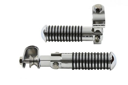 V-Twin O-Ring Style Footpeg Set Chrome with Adjustable Clamps - Part 04726 by V-Twin