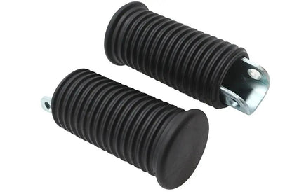 Wyatt Gatling Replica Female End Mount Footpeg Set with Zinc Plating and Black Rubber Covers by Wyatt Gatling
