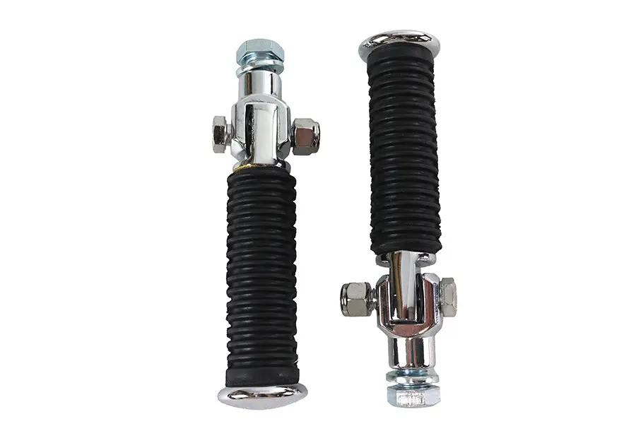 V-Twin Rubber Style Passenger Footpeg Set for Harley-Davidson Softail Models (Part No. 02841) by V-Twin