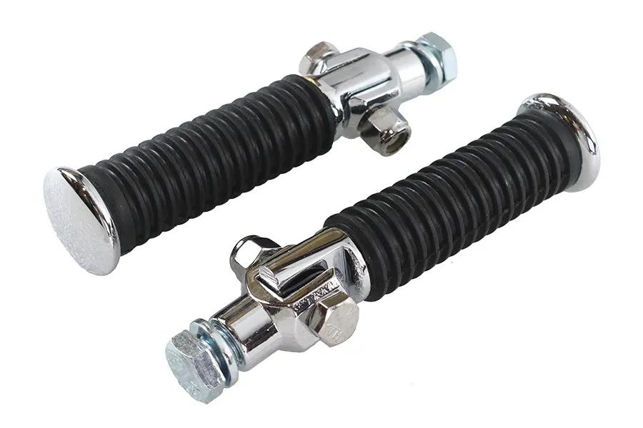 V-Twin Rubber Style Passenger Footpeg Set for Harley-Davidson Softail Models (Part No. 02841) by V-Twin