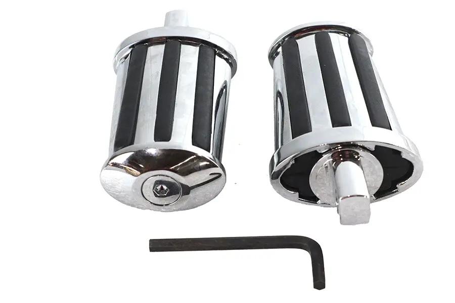 V-Twin Railer Style Footpeg Set with Adjustable Angle for Motorcycles by V-Twin