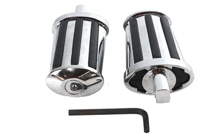 V-Twin Railer Style Footpeg Set with Adjustable Angle for Motorcycles by V-Twin