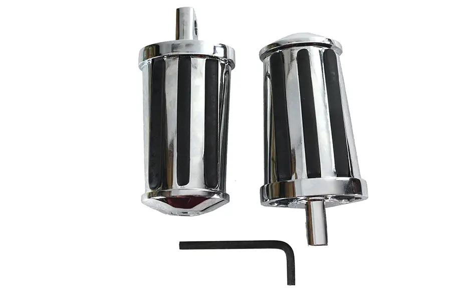 V-Twin Railer Style Footpeg Set with Adjustable Angle for Motorcycles by V-Twin