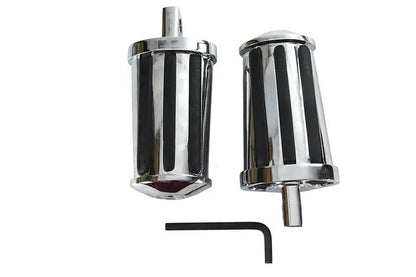 V-Twin Railer Style Footpeg Set with Adjustable Angle for Motorcycles by V-Twin