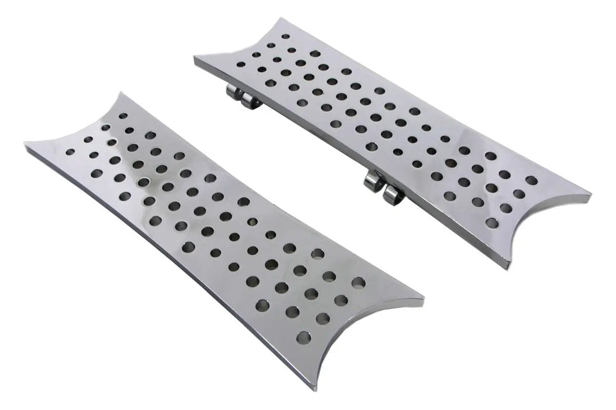 Wyatt Gatling Part 8846 Driver Chrome Shooter Footboard Set for Harley Davidson FLST by Wyatt Gatling