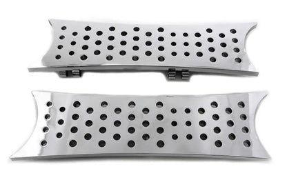 Wyatt Gatling Part 8846 Driver Chrome Shooter Footboard Set for Harley Davidson FLST by Wyatt Gatling