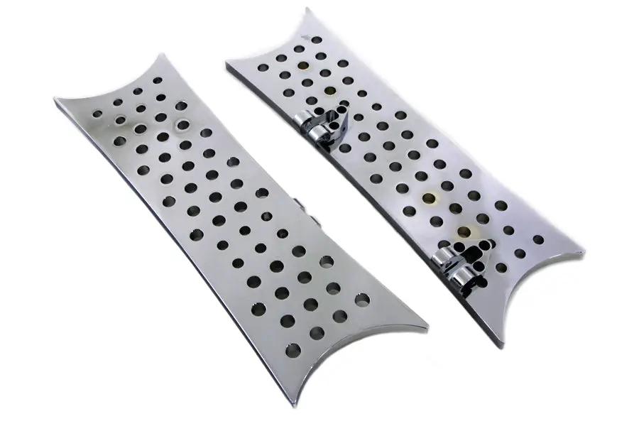 Wyatt Gatling Part 8846 Driver Chrome Shooter Footboard Set for Harley Davidson FLST by Wyatt Gatling