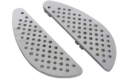 Wyatt Gatling Driver Chrome Half Moon Footboard Set Part #8907 for Harley Davidson FLT (1980-1989) by Wyatt Gatling