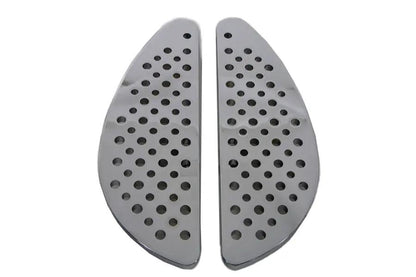 Wyatt Gatling Driver Chrome Half Moon Footboard Set Part #8907 for Harley Davidson FLT (1980-1989) by Wyatt Gatling