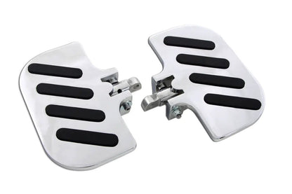 Wyatt Gatling Chrome Slot Inverted Passenger Footboard Set with Accessories by Wyatt Gatling