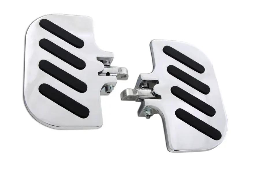 Wyatt Gatling Chrome Slot Inverted Passenger Footboard Set with Accessories by Wyatt Gatling