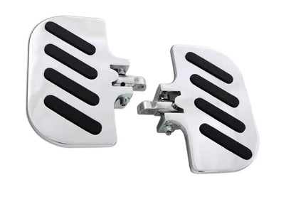 Wyatt Gatling Chrome Slot Inverted Passenger Footboard Set with Accessories by Wyatt Gatling