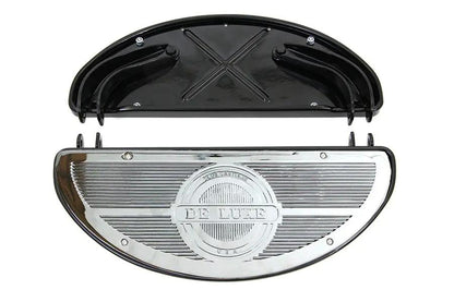 V-Twin Half Moon Footboard Set in Black for Harley Davidson U Models by V-Twin
