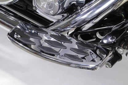 Wyatt Gatling Driver Footboard Set with Diamond Design for Harley Davidson FLT Models by Wyatt Gatling