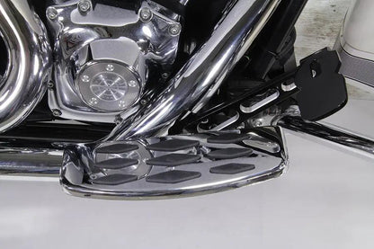 Wyatt Gatling Driver Footboard Set with Diamond Design for Harley Davidson FLT Models by Wyatt Gatling