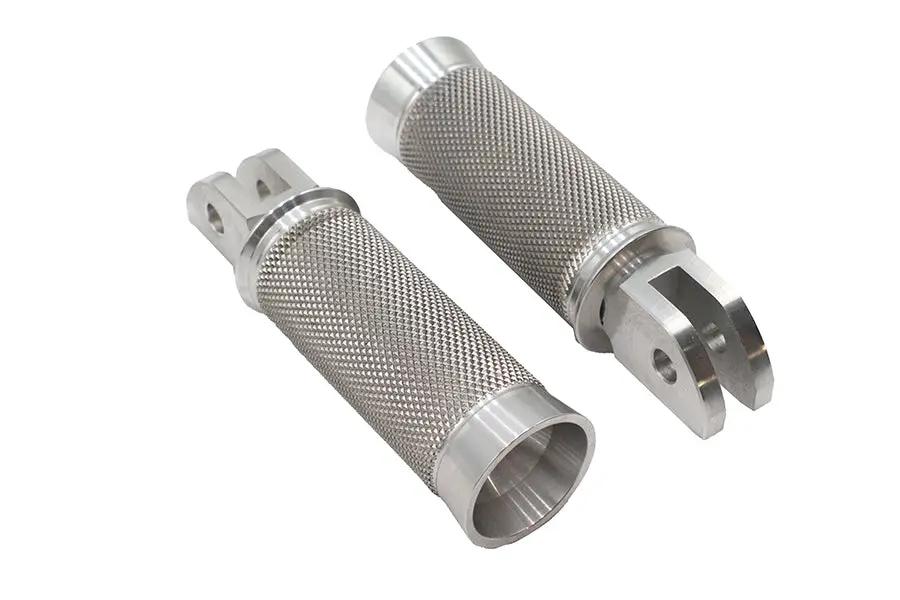 V-Twin M8 Speedster Driver Footpeg Set Polished for Harley Davidson by V-Twin