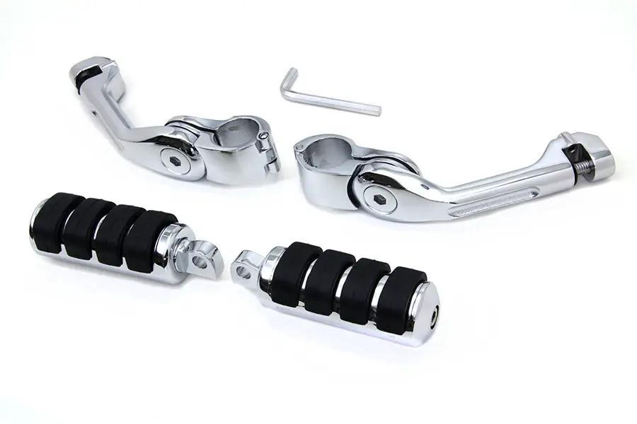 V-Twin Wyatt Gatling Cats Paw Footpeg Kit – Adjustable Highway Peg Mounting System by V-Twin