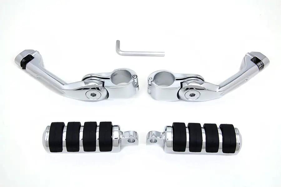 V-Twin Wyatt Gatling Cats Paw Footpeg Kit – Adjustable Highway Peg Mounting System by V-Twin