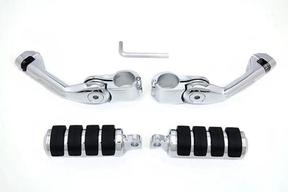 V-Twin Wyatt Gatling Cats Paw Footpeg Kit – Adjustable Highway Peg Mounting System by V-Twin
