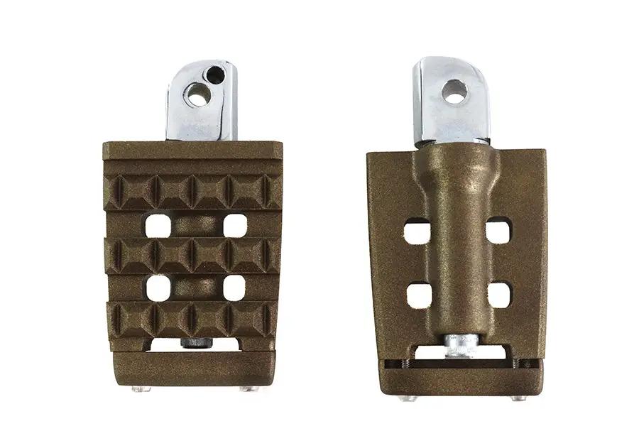 V-Twin Bronx Passenger Footpeg Set for Harley Davidson FLSB and FXBR Models by V-Twin