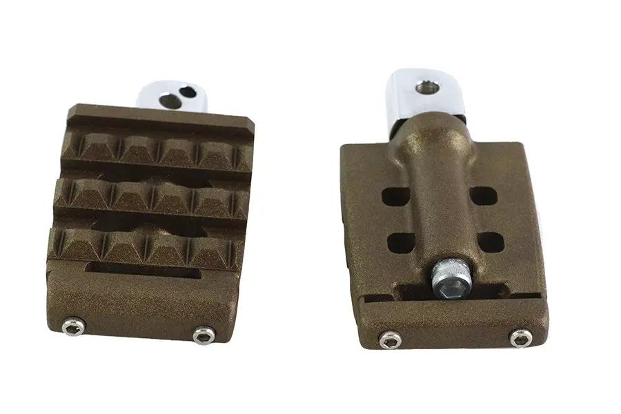 V-Twin Bronx Passenger Footpeg Set for Harley Davidson FLSB and FXBR Models by V-Twin