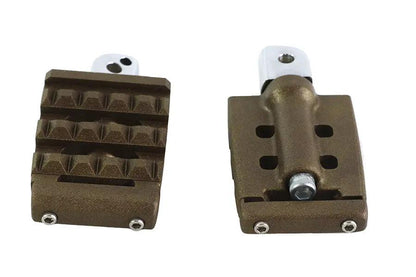 V-Twin Bronx Passenger Footpeg Set for Harley Davidson FLSB and FXBR Models by V-Twin