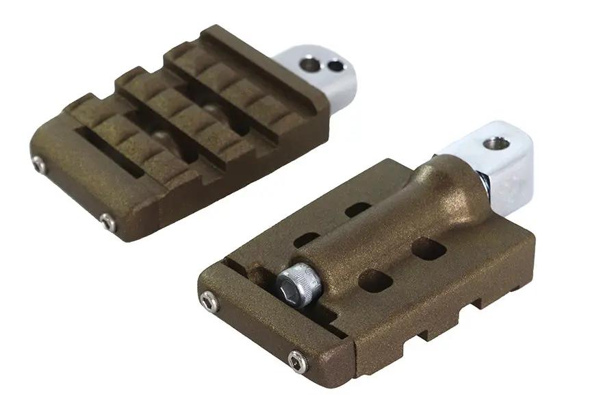 V-Twin Bronx Passenger Footpeg Set for Harley Davidson FLSB and FXBR Models by V-Twin