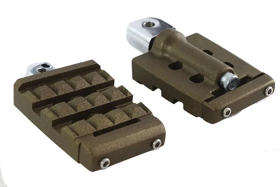 V-Twin Bronx Passenger Footpeg Set for Harley Davidson FLSB and FXBR Models by V-Twin
