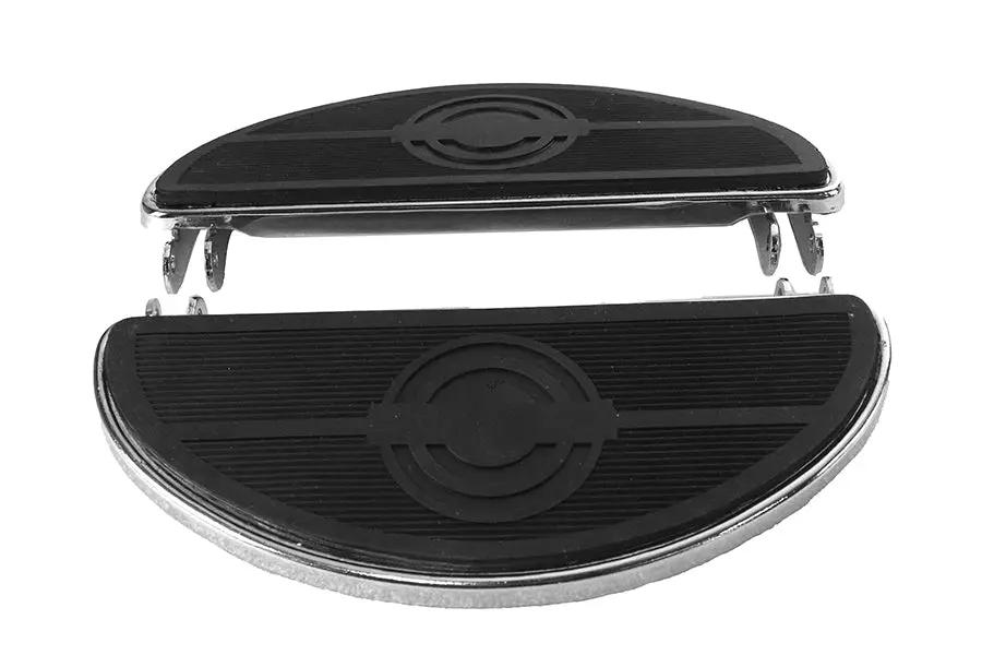 V-Twin Driver 'D' Shape Chrome Footboard Set for Harley Davidson FL (1941-1950) by V-Twin