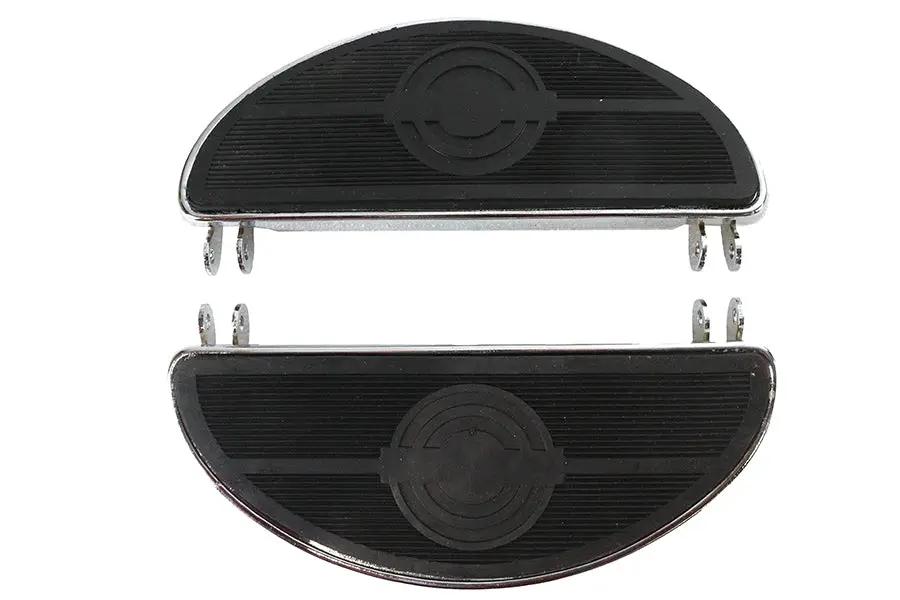 V-Twin Driver 'D' Shape Chrome Footboard Set for Harley Davidson FL (1941-1950) by V-Twin