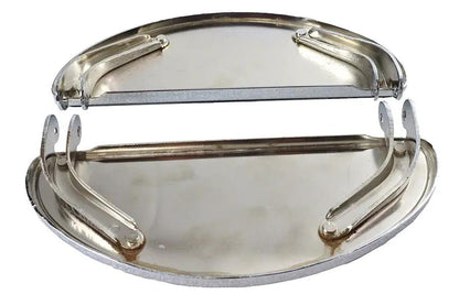 V-Twin Driver 'D' Shape Chrome Footboard Set for Harley Davidson FL (1941-1950) by V-Twin