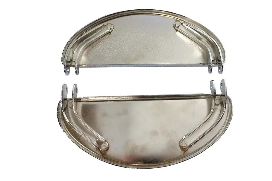 V-Twin Driver 'D' Shape Chrome Footboard Set for Harley Davidson FL (1941-1950) by V-Twin