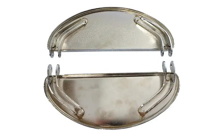 V-Twin Driver 'D' Shape Chrome Footboard Set for Harley Davidson FL (1941-1950) by V-Twin