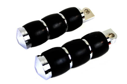 Wyatt Gatling Banded Style Soft Footpeg Set for Harley Davidson XL Models by Wyatt Gatling