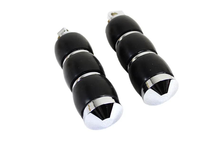 Wyatt Gatling Banded Style Soft Footpeg Set for Harley Davidson XL Models by Wyatt Gatling
