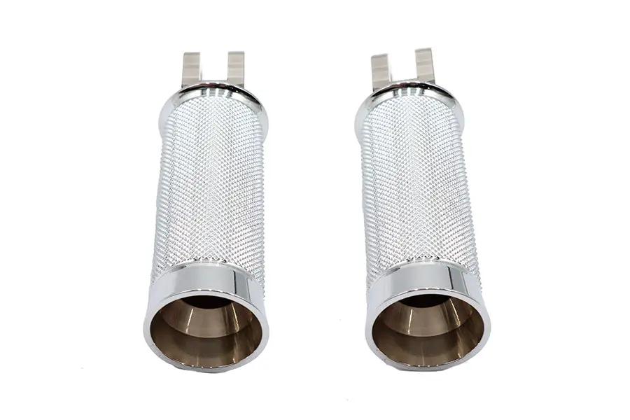 V-Twin M8 Speedster Driver Footpeg Set Chrome for Harley Davidson Models by V-Twin