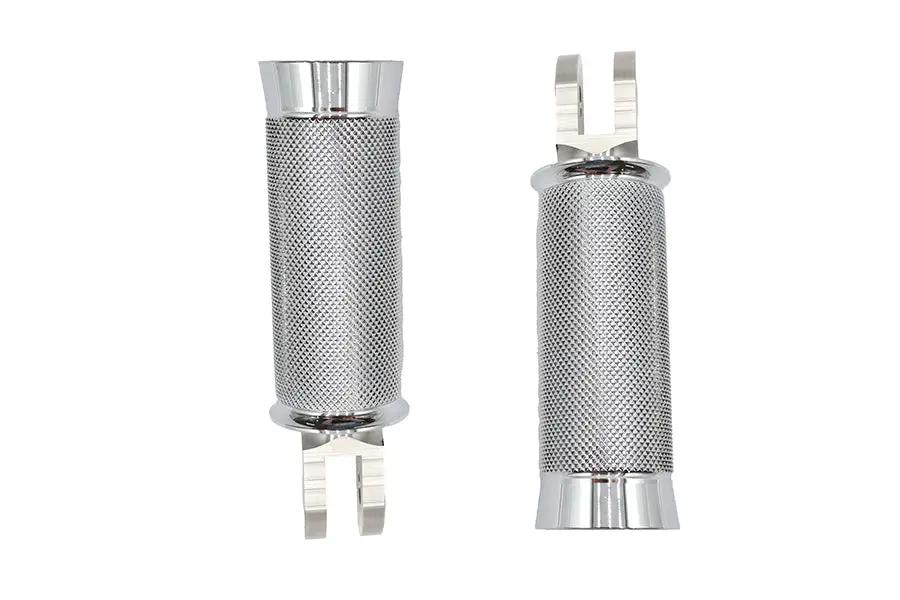 V-Twin M8 Speedster Driver Footpeg Set Chrome for Harley Davidson Models by V-Twin