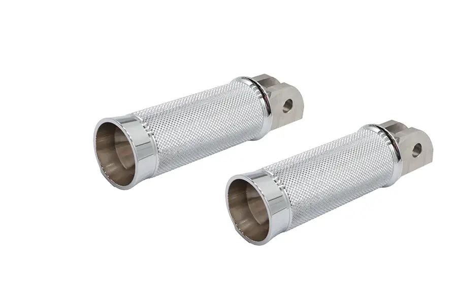 V-Twin M8 Speedster Driver Footpeg Set Chrome for Harley Davidson Models by V-Twin