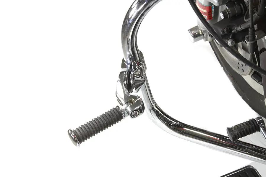 Wyatt Gatling Short Angled Footpeg Mount Kit Chrome for Harley Davidson FLT by Wyatt Gatling