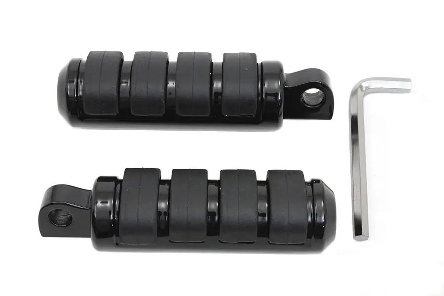 Wyatt Gatling Small Cats Paw Footpeg Set in Black - Part Number 72281BK by Wyatt Gatling
