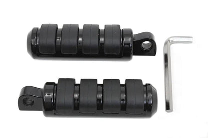Wyatt Gatling Small Cats Paw Footpeg Set in Black - Part Number 72281BK by Wyatt Gatling