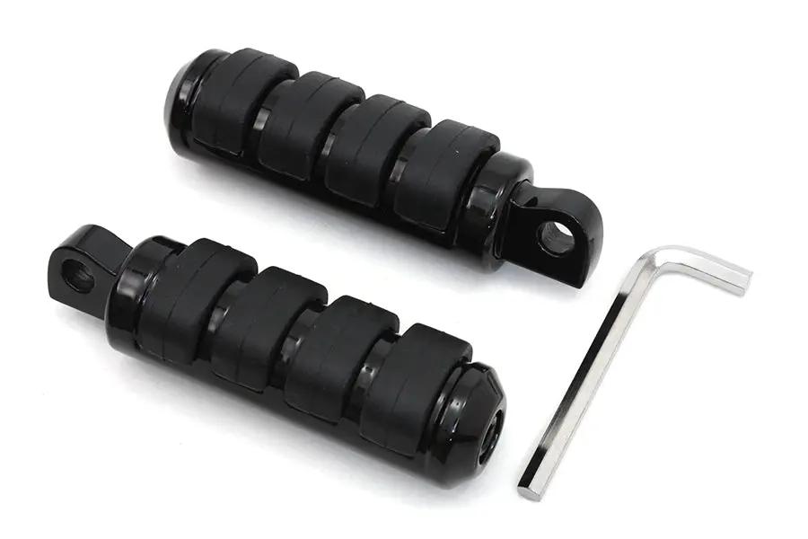 Wyatt Gatling Small Cats Paw Footpeg Set in Black - Part Number 72281BK by Wyatt Gatling