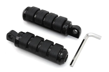 Wyatt Gatling Small Cats Paw Footpeg Set in Black - Part Number 72281BK by Wyatt Gatling
